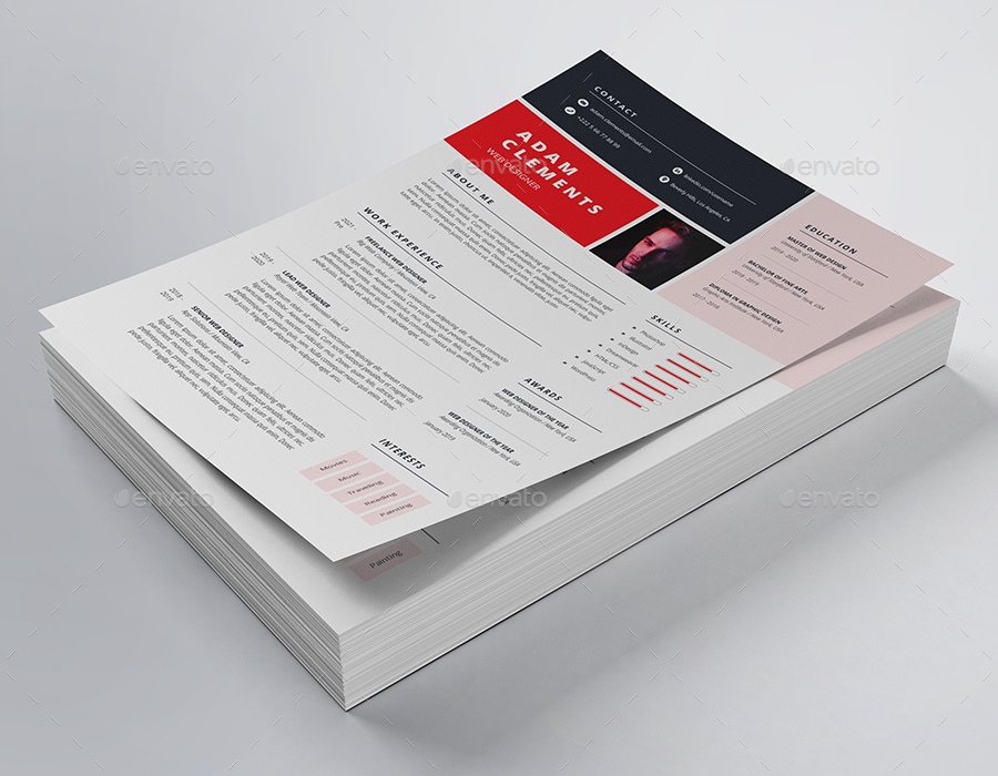 Resume/CV Template, Print Templates | GraphicRiver