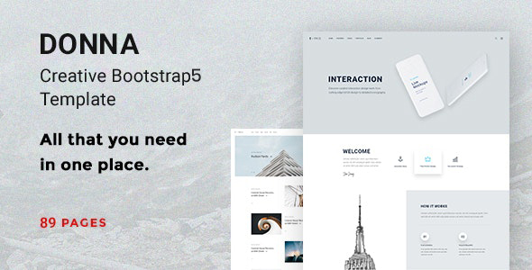 Fabulous Donna - Multipurpose Bootstrap 5 Template