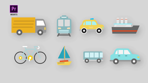 Transport Icons | 4K
