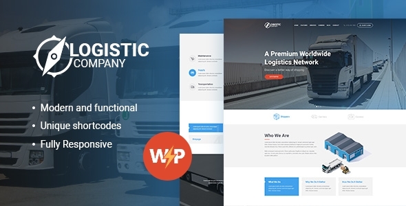 Logistics / Transportation and Warehousing Shipment WordPress Theme