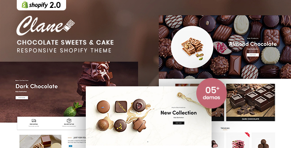 Clane - Chocolate Sweets & Cake Shopify Theme