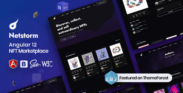 Netstorm - Angular 12 NFT Marketplace