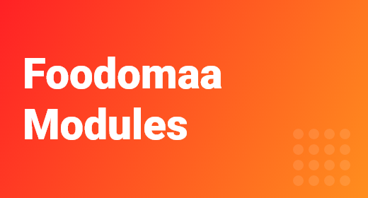 Foodomaa Modules