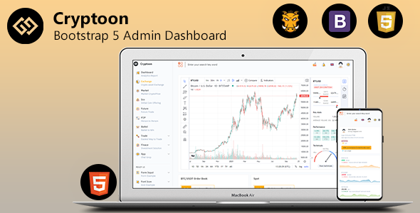 Marvelous Cryptoon - Crypto Bootstrap Admin Template