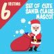Set of Cute Santa Claus