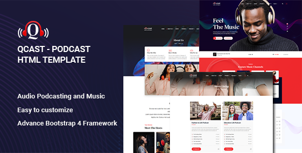 [DOWNLOAD]Qcast - Podcast HTML Template