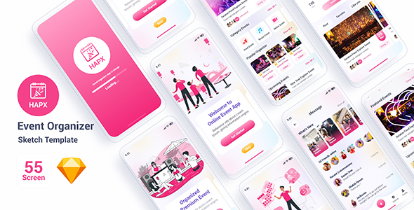 Hapx – Event Organizer Sketch Template