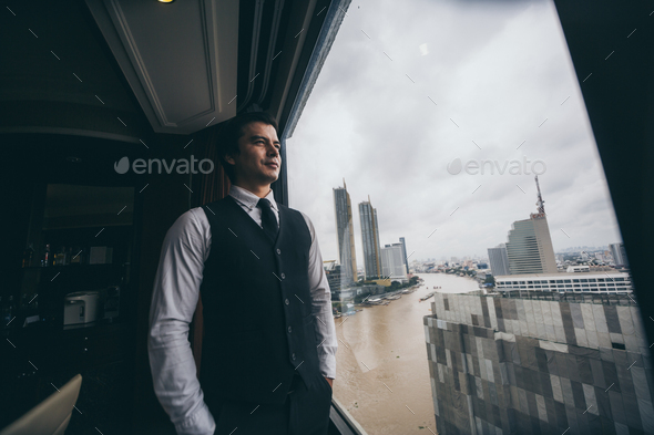 businessman person concept, executive ceo manager of business portrait