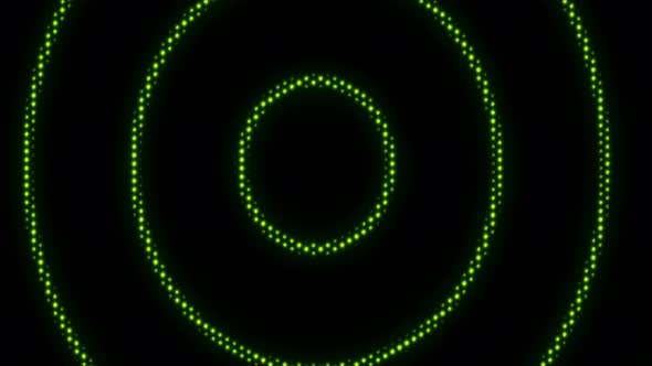 Circle Light Bulb Animation Rendering Background Loop
