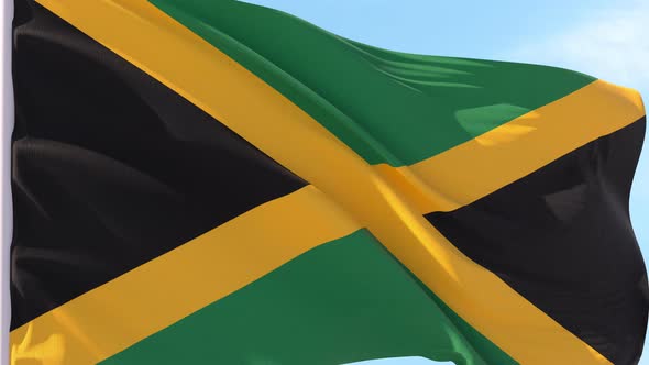 Jamaica Flag Looping Background