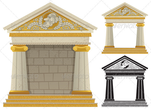 Greek Temple - Buildings Objects