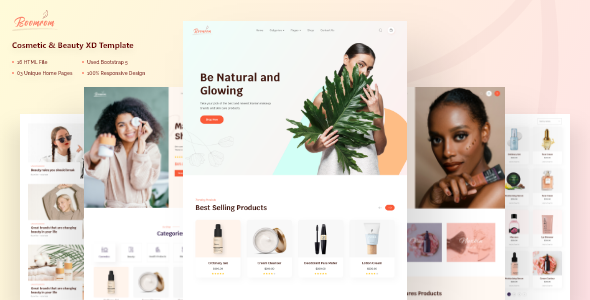 Boomrom – Cosmetic & Beauty Shop HTML Template