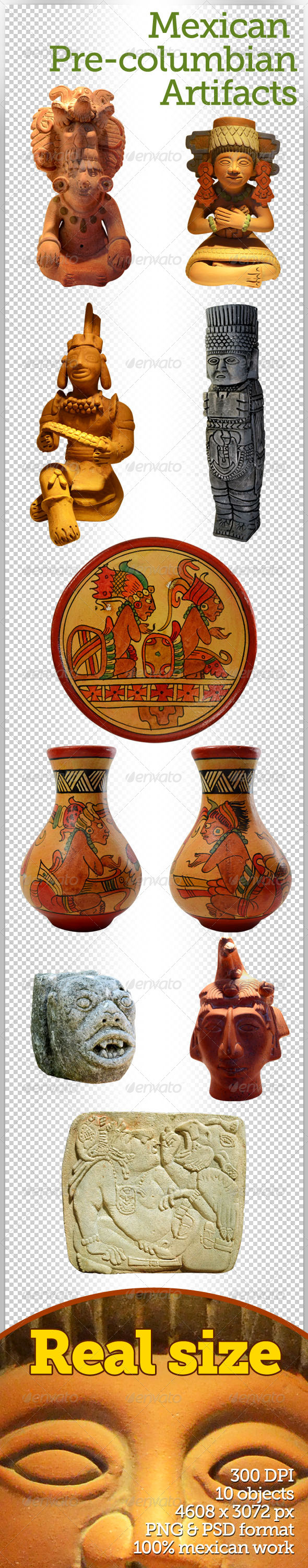 Mexican Pre-Columbian Artifacts - Miscellaneous Isolated Objects