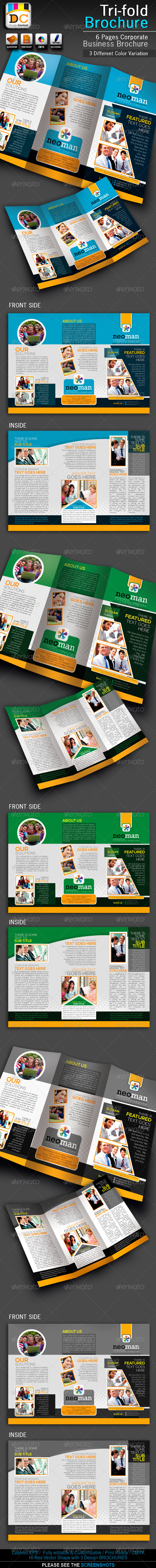 NeoMan Tri-fold Corporate Business Brochure - Corporate Brochures