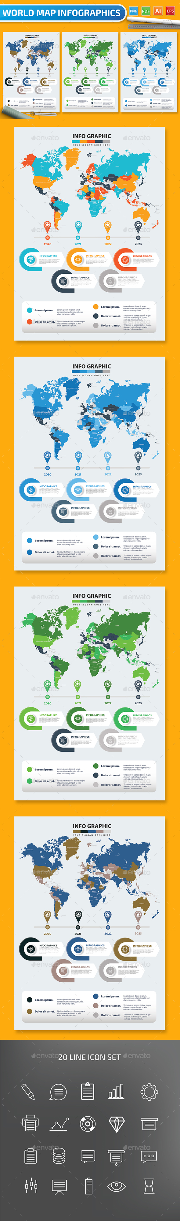 Map Infographics Design