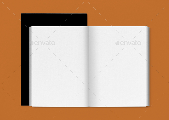 Minimal book page for publishing companies