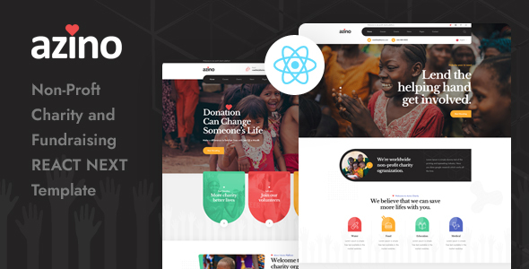 Azino - React Next Nonprofit Charity Template