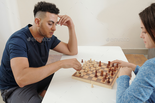 next move in a chess game, Stock image