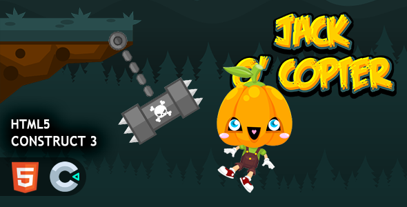 Copter Jack Construct 3 HTML5 Game