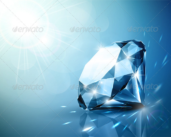 Shimmering diamond background - Man-made Objects Objects