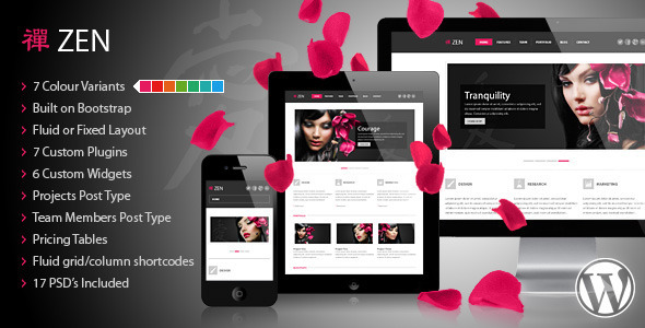 ZEN Responsive WordPress Theme - Portfolio Creative