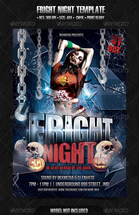 Fright Night Template - Events Flyers