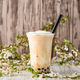 Taiwan milk tea with bubble on wood background - PhotoDune Item for Sale