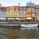 Panoramic view facades in Copenhagen city center. Nyhavn area. Denmark - PhotoDune Item for Sale