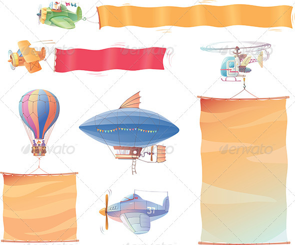 Planes with Banners - Retro Technology