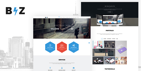 BIZ - One Page Parallax HTML Template