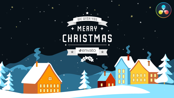 Christmas Snow Greetings | DaVinci Resolve