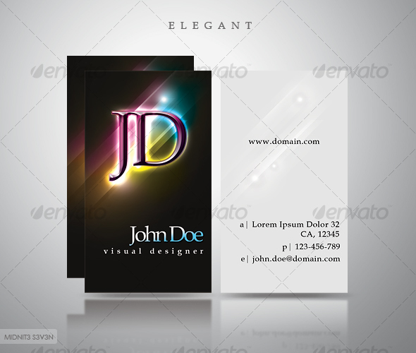 Elegant Dark Business Card #3 - Creative Business Cards