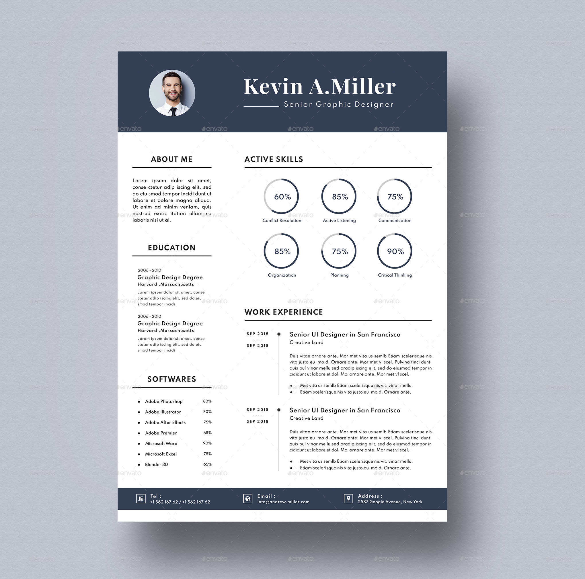 Resume Template, Print Templates | GraphicRiver