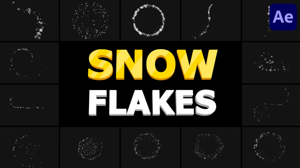 Snow Flakes 01  | After Effects