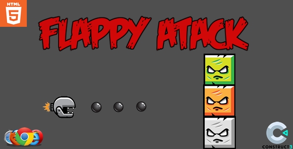 Flappy Attack - HTML5 - Casual Game