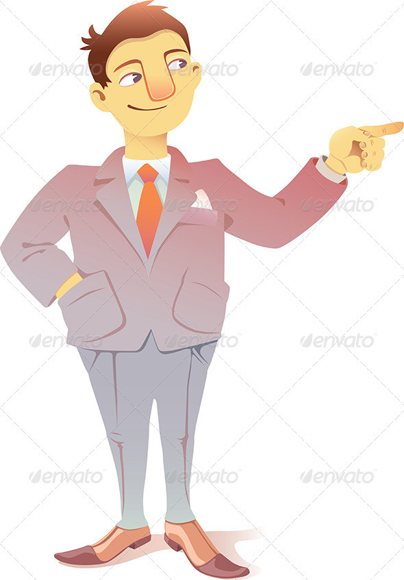 Pointing the Finger - People Characters
