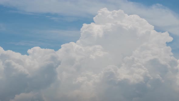 Blue sky white clouds. 4K Time lapse, beautiful sky with clouds background, Sky with clouds alt
