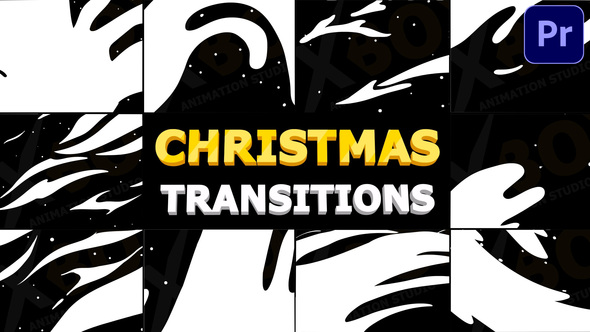 Christmas Winter Transitions | Premiere Pro MOGRT