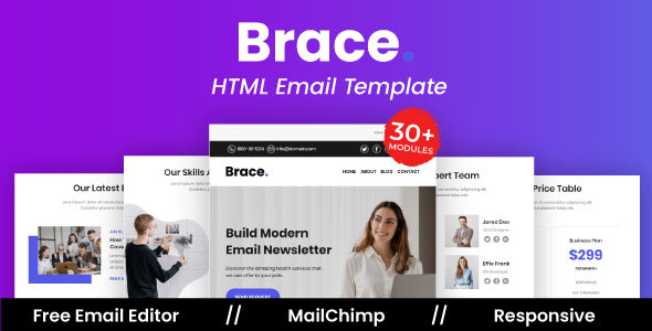 Brace Agency - Multipurpose Responsive Email Template