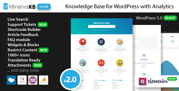 MinervaKB Knowledge Base for WordPress with Analytics