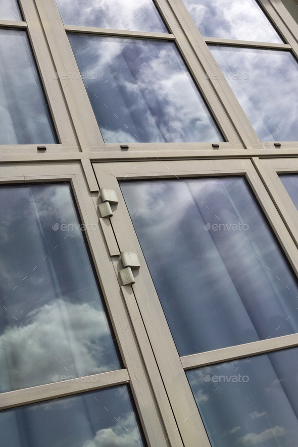 Glass facade in the city - Stock Photo - Images