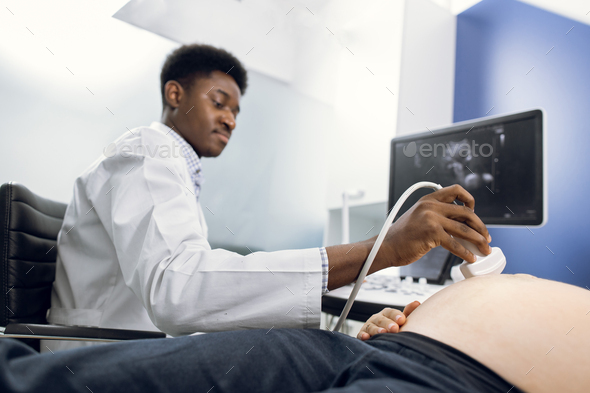Ultrasound examination in modern clinic, obstetrics and gynecology.