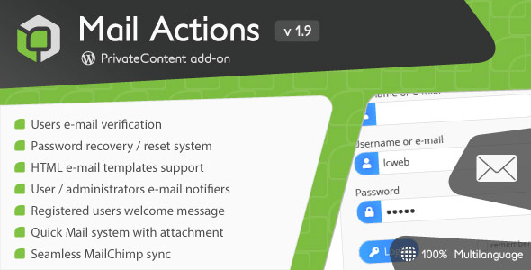 PrivateContent - Mail Actions add-on