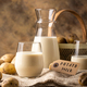 Potato milk alternative drink in glass - PhotoDune Item for Sale