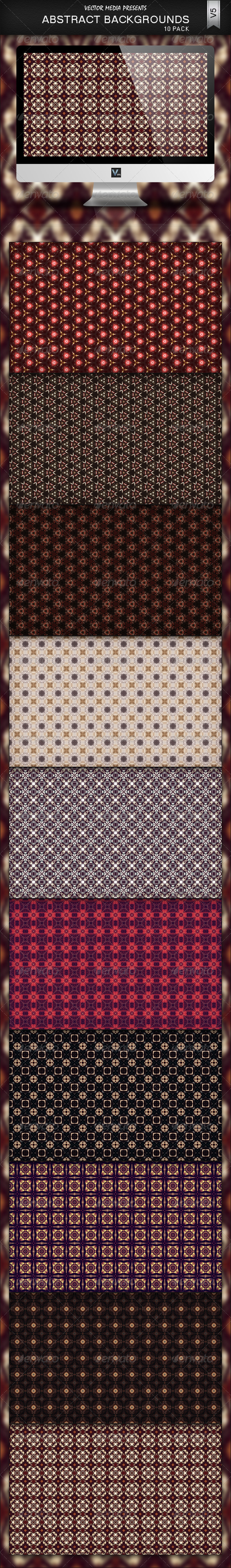 10 Pack - Abstract Backgrounds V5 - Backgrounds Graphics