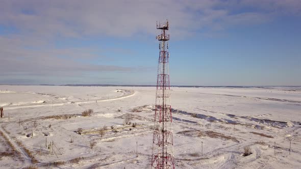 Cellular Network Communication Tower