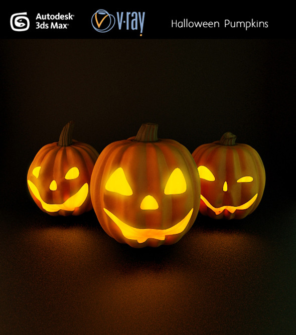 Halloween pumpkins - 3Docean 3173405