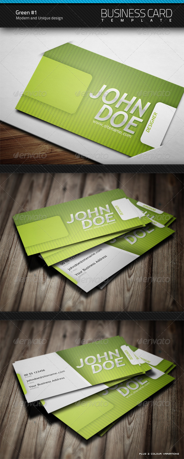Green Business Card v1.0 - Corporate Business Cards