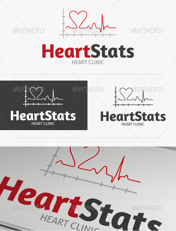 Heart Stats Logo - Symbols Logo Templates