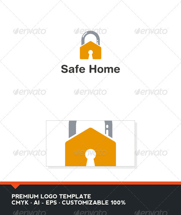 Safe Home Logo Template - Buildings Logo Templates